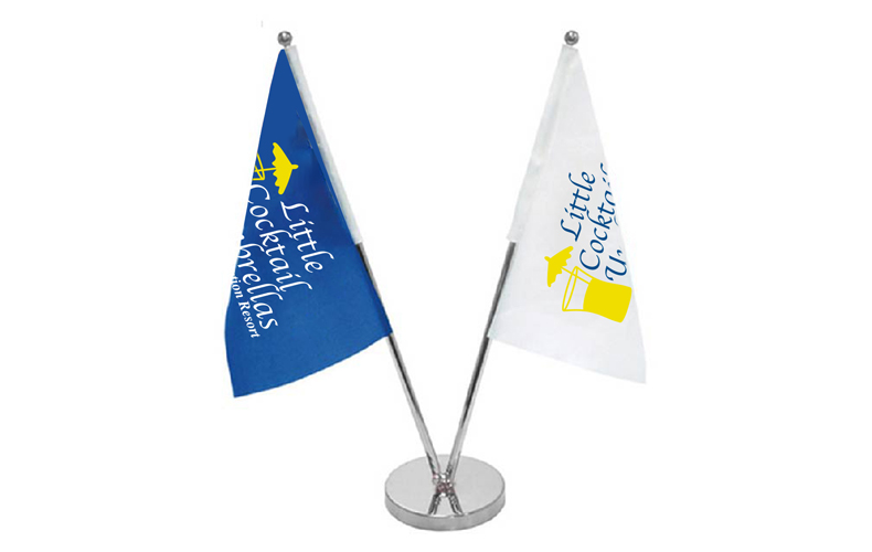 DOUBLE TABLE TOP FLAGS